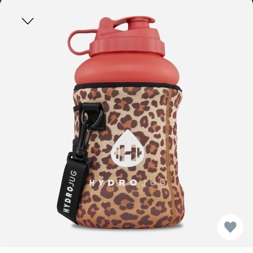 NWT Coral Jug & Leopard Hydrojug insulated sleeve brown and black